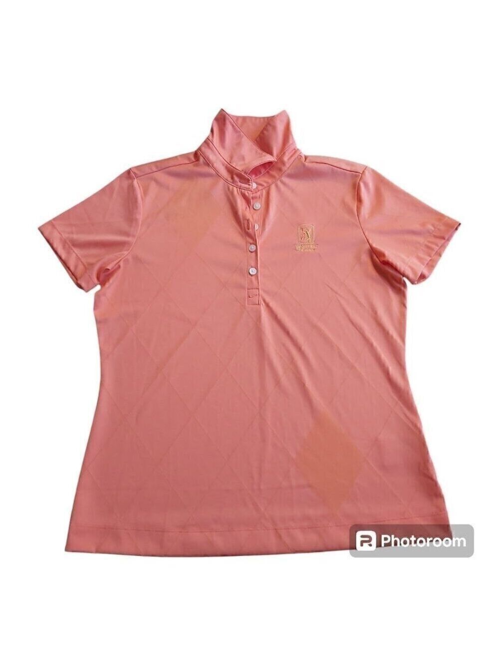 Nike Golf FIT Dry Peach Polo TPC Embroidered | 100% Polyester Short Sleeve Shirt